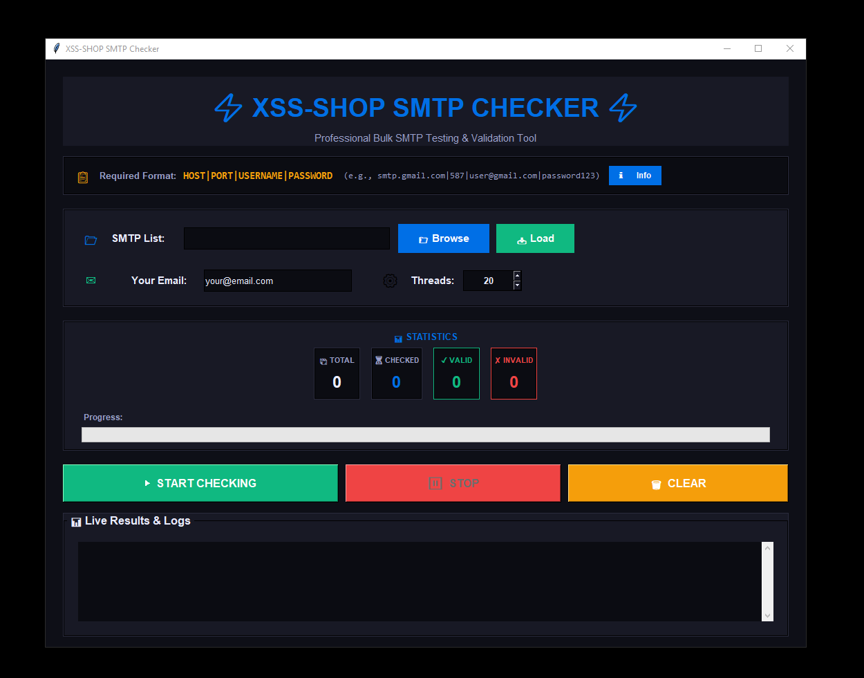 XSS SHOP SMTP Checker V2[Free]